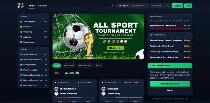 PeerPredict prediction platform